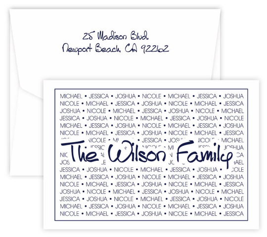 Family Pride with Anthony Font Folded Note Cards